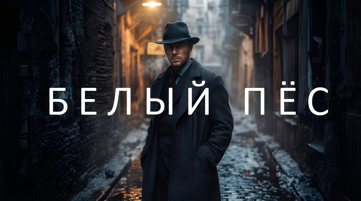 Белый пёс — постер